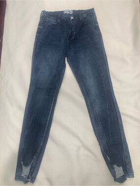 Fashion Nova Women's Straight Leg Dark Wash Jeans